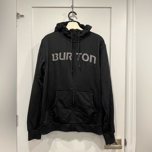 Burton black zippered hoodie